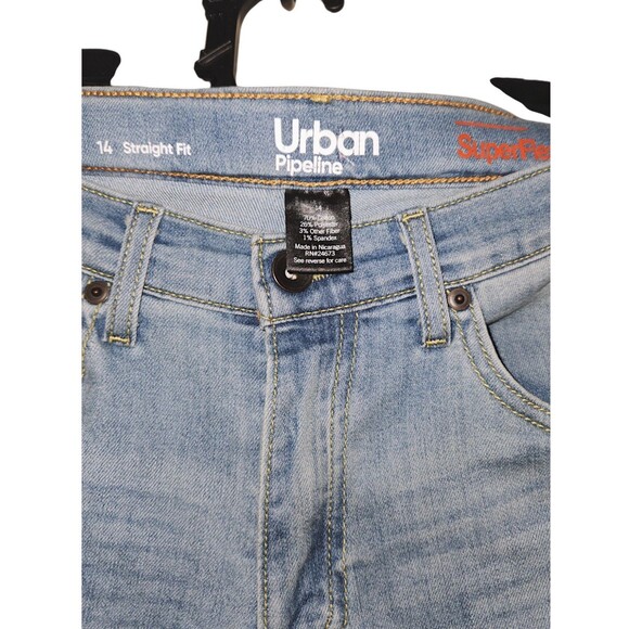 Urban Pipeline Superflex Straight-Fit Jeans Women's Size 14 Excellent Light Wash - Picture 2 of 4